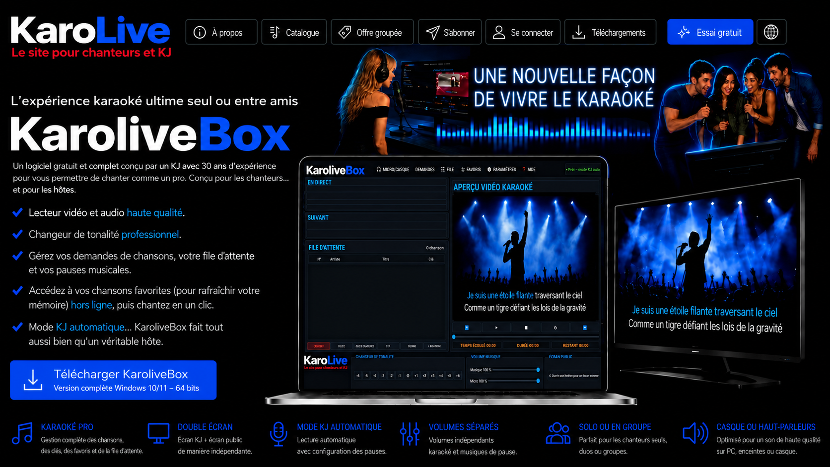Karolive, logiciel de karaoké et animation